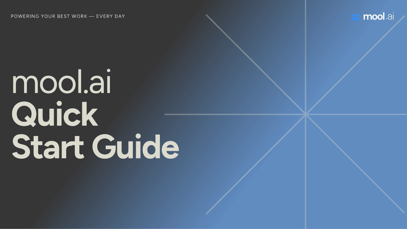 Cover of the Mool.ai Quick Start Guide